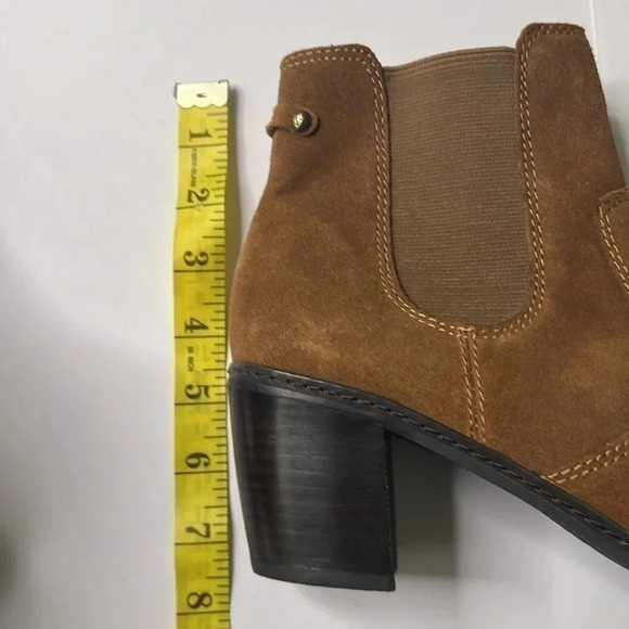 Anne Klein leather pull on boots brown and size 8.5 - Picture 8 of 8